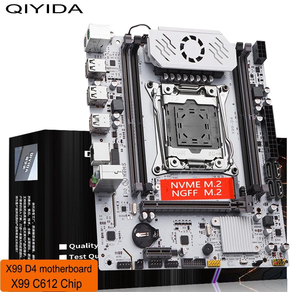 QIYIDA X99  D4 LGA 2011 3, M.2   X99 C612chip DDR4 ޸, SATA3.0 USB3.0 PCI16X